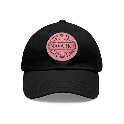 NKF Dad Hat with Round Leather Patch