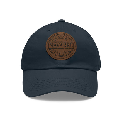 NKF Dad Hat with Round Leather Patch