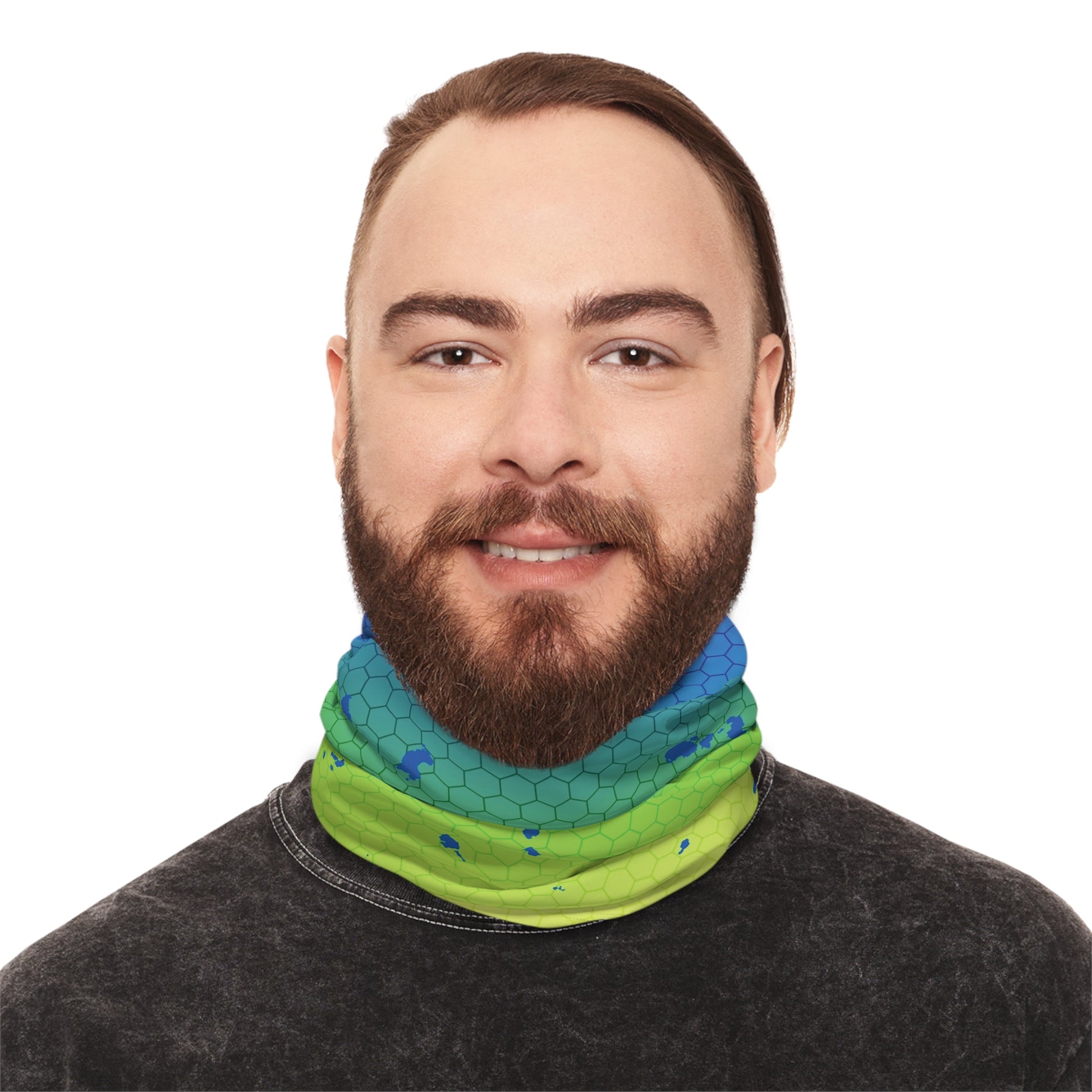 Neon Abyss Neck Gaiter | NKF Merch | Navarre Kayak Fishing