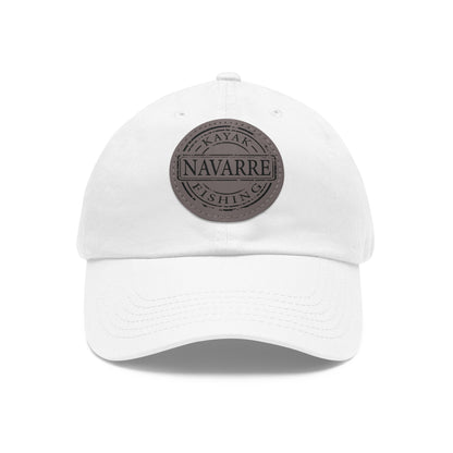 NKF Dad Hat with Round Leather Patch