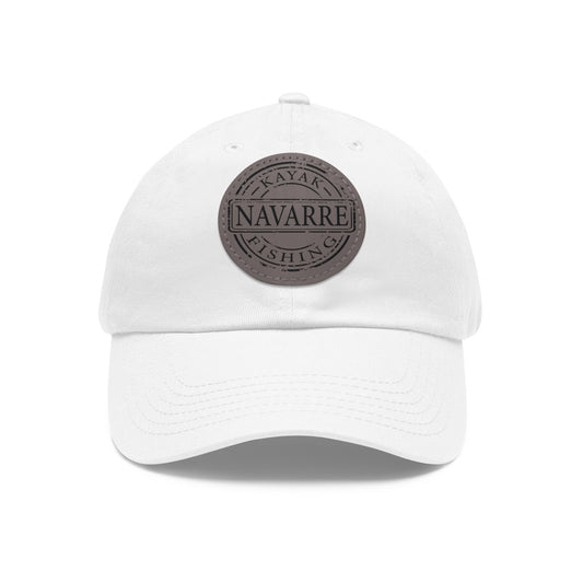 NKF Dad Hat with Round Leather Patch