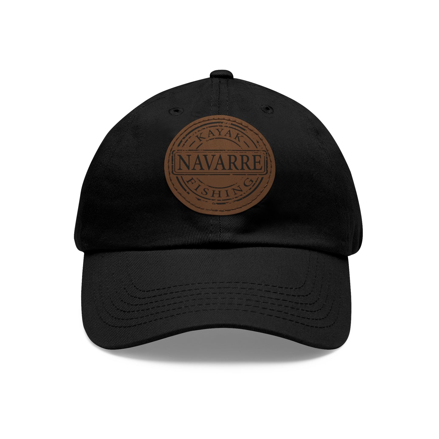 NKF Dad Hat with Round Leather Patch