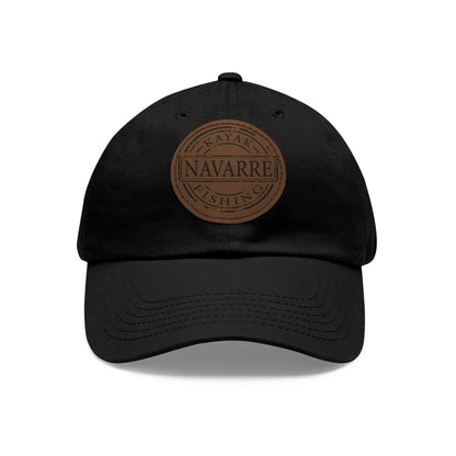NKF Dad Hat with Round Leather Patch