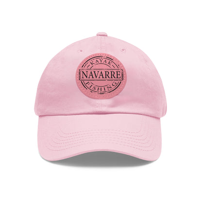NKF Dad Hat with Round Leather Patch