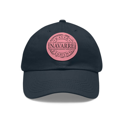 NKF Dad Hat with Round Leather Patch