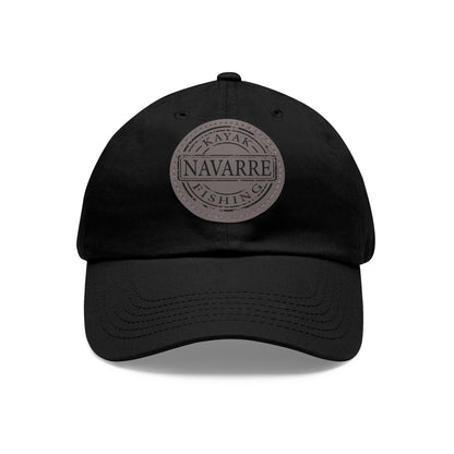 NKF Dad Hat with Round Leather Patch