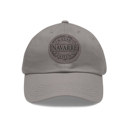 NKF Dad Hat with Round Leather Patch