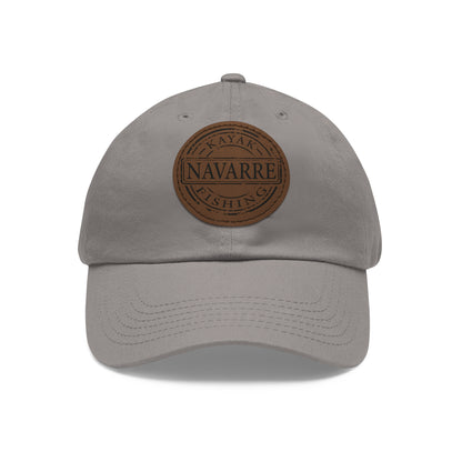 NKF Dad Hat with Round Leather Patch