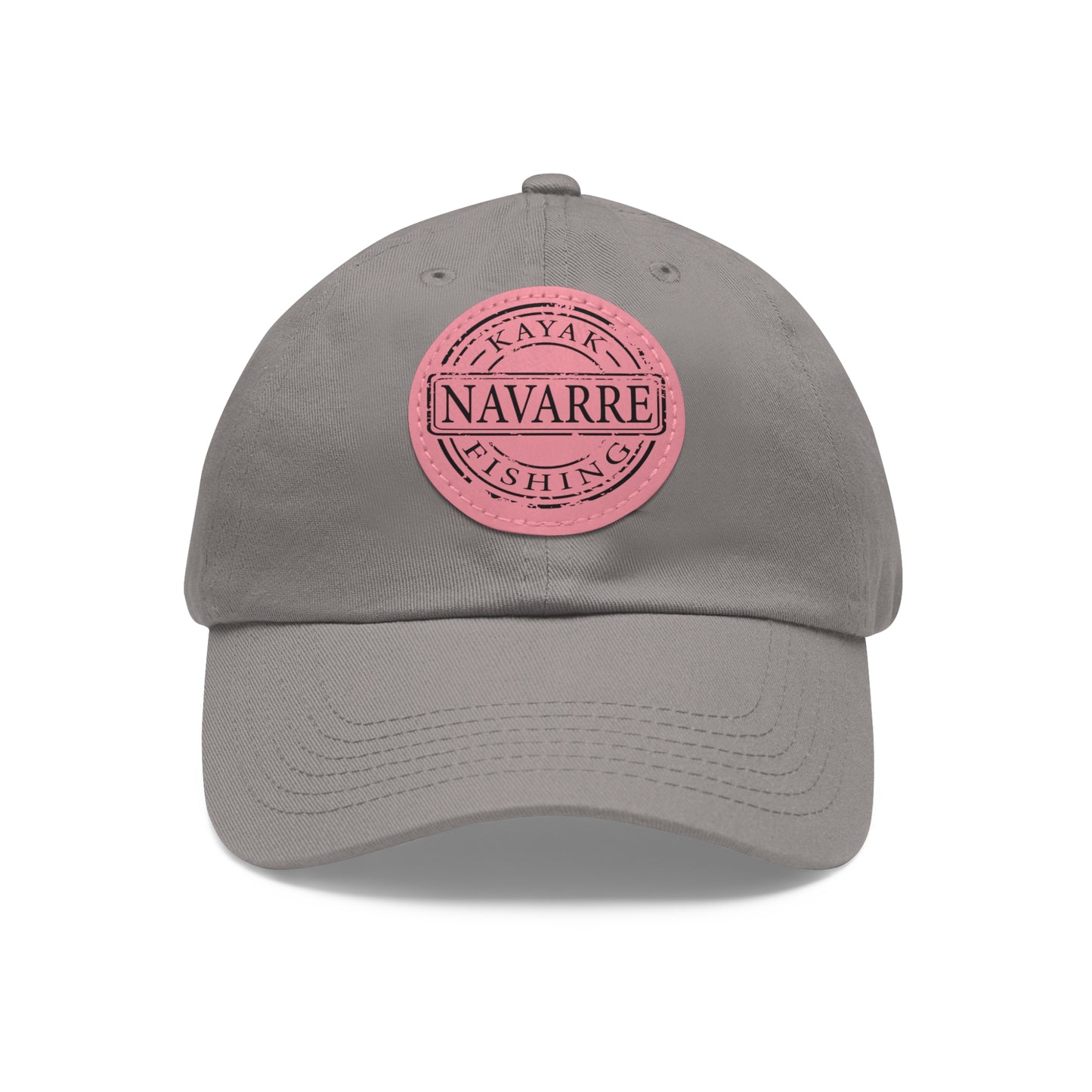 NKF Dad Hat with Round Leather Patch