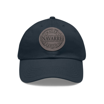 NKF Dad Hat with Round Leather Patch